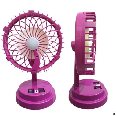 Picture of Charger Light fan Rechargeable Fan with light (Multicolor)