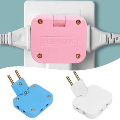 Picture of Multi-plug Ultra-thin Foldable Plug / Adjustable 3 in 1 EU US 180° Rotatable Socket Outlet Adapter / Power Charger Extension / Portable Travel Mobile Phone Charging Converter

1 pcs multicolor (Multicolor)