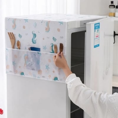 Picture of Fridge Dust Proof Cover Colorful Refrigerator Pocket Multipurpose Dust Cloth Home Textile Washing Machine Covers Household Home Storage
multicolor 