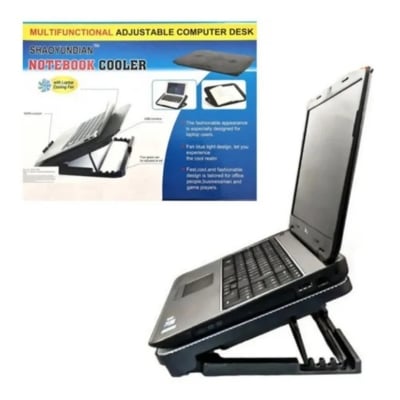 Picture of Laptop Cooling Pad Laptop stand Gaming Notebook Cooler for Desk and Lap Use (Black,)