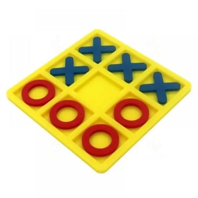 Picture of Tic Tac Toe Family Board Game Toys Plastic Tic-Tac-Toe X & O Chess - Birthday Gift for Kids - Parent-Child Educational Games (Multicolor)