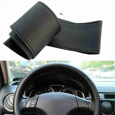 Picture of Car Steering wheel Cover Black Random Design 