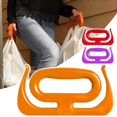 Picture of Grocery Bag Carrier, Multi Purpose Shopping Bag Handle Grip, Heavy Duty Bag Holder For Bags, Carry Shopping Bags, Handle Holder, Double Hook Design For Buckets (Multicolor)