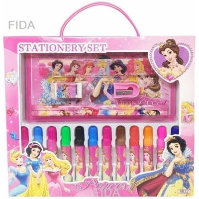 Picture of 18 pcs Kids Stationery Set Birthday Gift Pencil Box multicolor (Multicolor)
