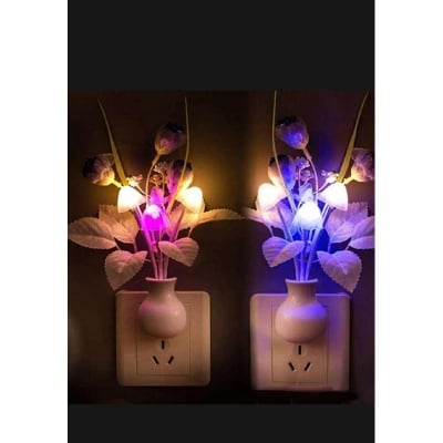 Picture of 1 Pcs Flower Led night light sensor night light color changing (Multicolor)