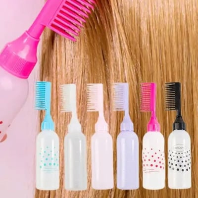Picture of 1 Pcs Professional Root Bottle Applicator Comb Hair Dyeing Bottles for Scalp Easy Refill and Clean 