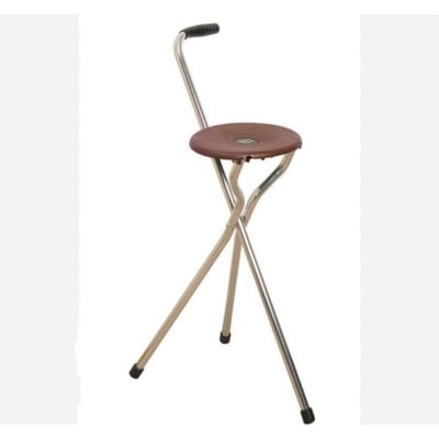 Picture of Walking Stick Seat Anywhere chair brown color চেয়ার হিসেবেও ব্যবহার করা যায় (Brown)