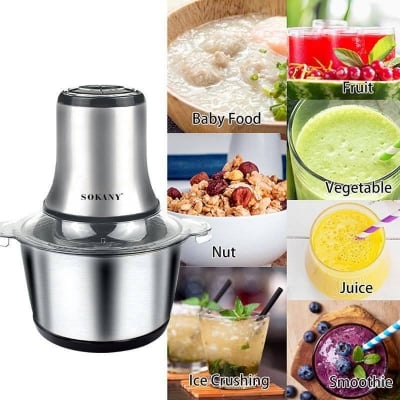 Picture of Food Chopper electric chopper 800 watts, 2 speed levels, 3 liter large SS jar 
