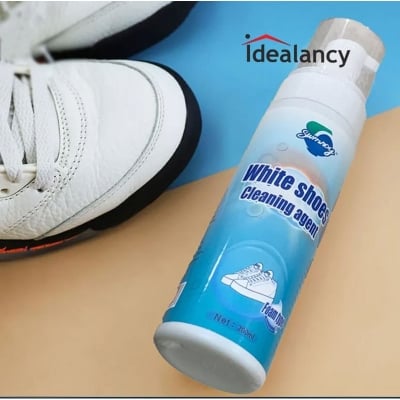 Picture of White Sneaker Foam Cleaner 200gm Shoe Cleaner, Foam zone Shoe Cleaner, Shoe Cleaner White Shoes-Remove Stain Dirt and Grime Comes (White Foam clearner,Int: One size)