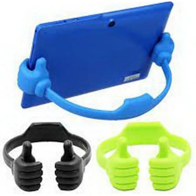 Picture of 1 pcs Adjustable Thumbs Up Phone Holder Silicone Stand Multi Colors Phone Hand Holder Stand multicolor (Multicolor)