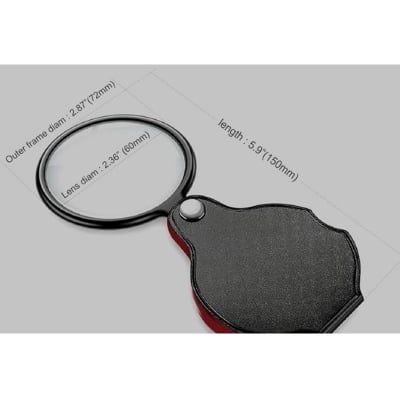 Picture of Small Magnifying Glass Portable Mini Pocket Magnifier Folding Magnify Glass with Rotating 