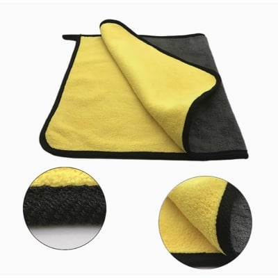 Picture of Microfiber Towel Car Microfiber Cloth Wash Towel Microfiber Cleaning Cloth Car Wash Drying Towel Auto Detailing (Yellow)