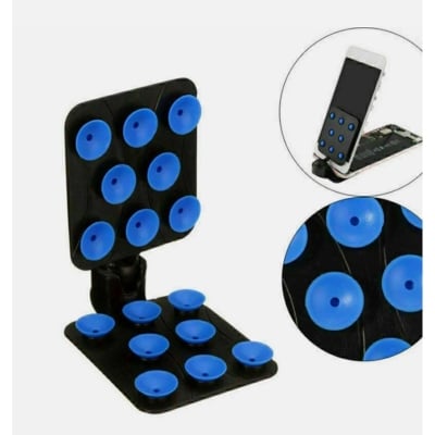 Picture of 1pcs Mobile Phone Holder Stand Compact Double Sided Suction Bracket Cup Car Multicolor (Multicolor)