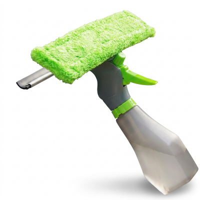 Picture of Windows Glass Cleaner With Spray Bottle Magic Wiper 3 in 1 (Multicolor)