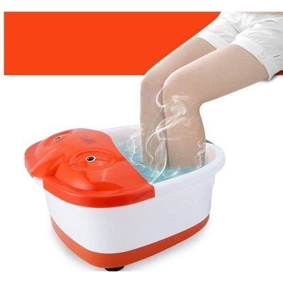 Picture of Multi-purpose Foot Spa Pedicure Massager for Pain Relieve and Feet Care (Red)
