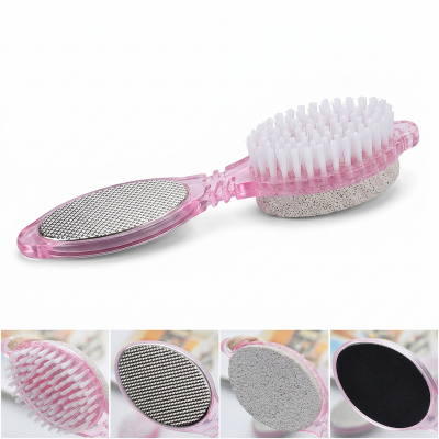 Picture of 4 in 1 Multi-use Foot Care Brush Pumice Scrubber Pedicure Tool (Multicolor)