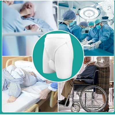 Picture of Men's Urinal, Portable Urinals for Men, Reusable Male Urine Bag, External Catheter for Men, Elderly Urinal with Urine Catheter Bags (Multicolor)