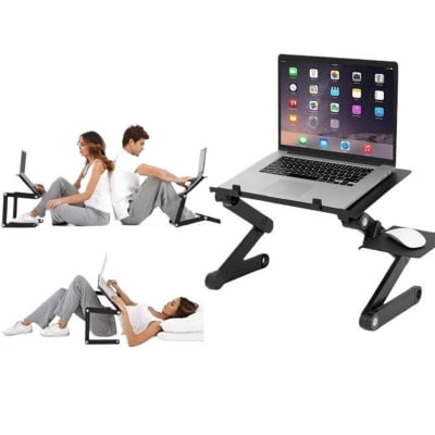 Picture of Laptop Table with Cooling Fan plastic folding table (Metal Laptop table,140mm)