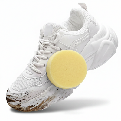 Picture of Rapid Retail Multifunctional Cleaning and Stain Removal Shoes Cleaning Cream with Sponge 