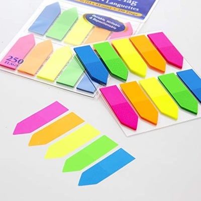 Picture of 1 packet Small Flags Tabs Sticky Notes (Multicolored)