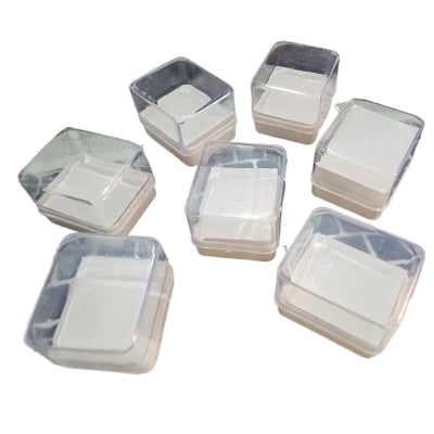 Picture of 6Pcs Mini Plastic Beads Storage Box Transparent Jewelry Storage Case Mini Clear Jewelry Box Organizer with Lid, Square Earplug Pill Storage Box Case for Small Items Bead Makeup Craft Project Containers (CLEAR)