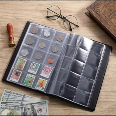 Picture of New Collectible Stamp/Note / Coin Album with Large Capacity Storage Space-Saving Design, for Unisex Baby Gift (Coin Album 150Pocket)