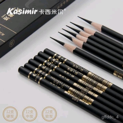 Picture of 1 pcs Kasimir Soft Black Charter Pencil - Available in Smooth Writing Experience Easy to Use (Black)