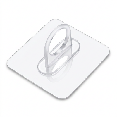 Picture of 2pcs Hook Multifunctional Sticky Hook Removable Adhesive for Bathroom Kitchen Multifunctional (White)