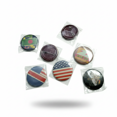 Picture of 8 pcs Crystal Flag pin bronze Bangladesh USA Canada Argentina Brazil Country Flag pin bronze (Multicolor)