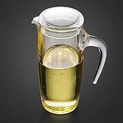 Picture of Acrylic Oil Dispenser – Durable, Airtight, and Ergonomic Clear Design for Fresh, Mess-Free Oil Dispensing Container Kitchen Accessories -Ideal for All Types of Oils 500ml (CLEAR)
