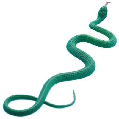 Picture of Fake Snakes Toy Soft Rubber Snake Figure Garden Snake Birds Scare Squirrel Python Snake Toy Figures Stress Relief Toy Halloween Prank Props (Python) (Multicolor)