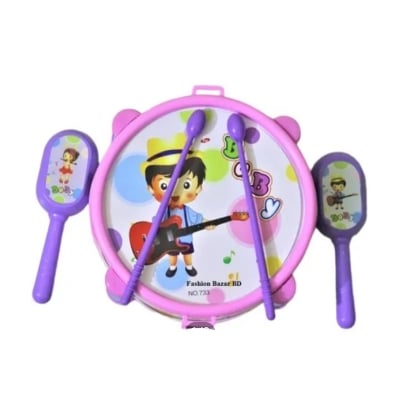 Picture of Baby Drum Set Dhol Toy For Kid-Chinese (Toys) (Multicolor)