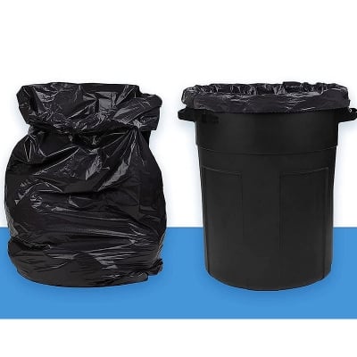 Picture of Garbage Bag Black 60 Liter Garbage bags on roll 20pcs (Black)
