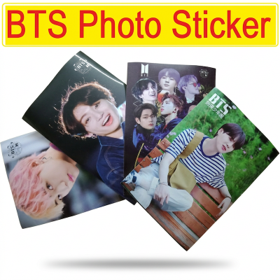 Picture of 4 pcs BTS Photo Stickers for bts fan lover (Multicolor)