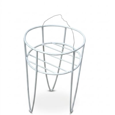 Picture of Plant Stand White metal flower tool stand (White)