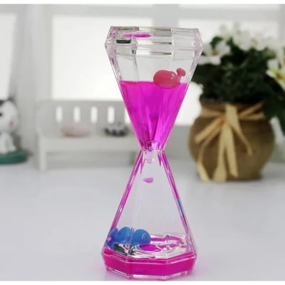 Picture of liquid Timer Non-toxic Visual Sensory Creative Transparent Liquid Motion Bubbler for Office Desk Therapy (Multicolor)