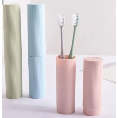 Picture of 2Pcs ToothBrush Cover toothbrush Protect Case 2 different color Box (Multicolor)