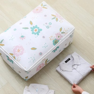 Picture of Blanket Storage Box Clothes Organizer Home Textile Products Moisture-proof Waterproof Tidy For Clothing And Fabrics Folding Bags 1pcs (Multicolor)