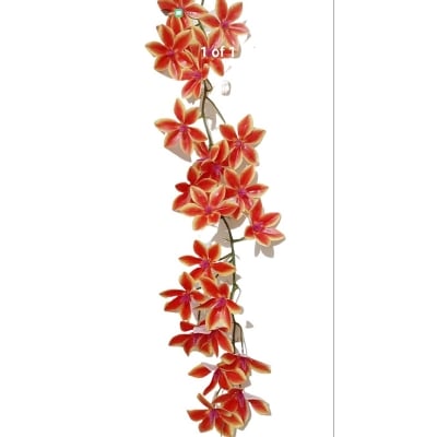 Picture of Artificial Flowers Hanging Fake Flower Wall Hanging Faux Flowers Garland Leaf Vines Plants Garden Decor 34 inchi (Multicolor)
