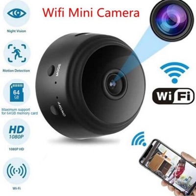 Picture of A9 Mini Wifi Camera | Wifi Camera | Mini Security Camera | Mini Camera||A9 Mini Camera (Black)