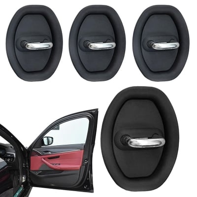 Picture of 4 PCS Car Door Latch Protective Cover Car micro zip Door Lock Cover Protector Guard Latch Cap 
