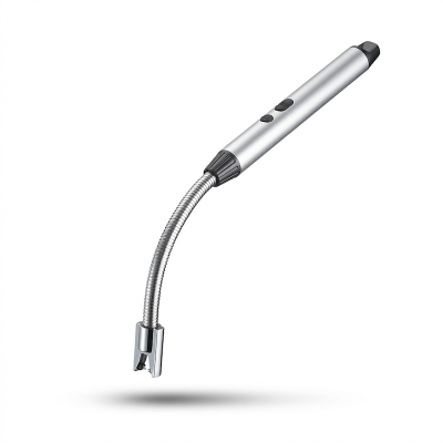 Picture of USB Rechargeable Ligh ter, Rechargeable Electric Gas Lighter Plasma Flameless Windproof USB Lighter 360° Flexible Neck Arc to Light Puja Lamps, Gas Stove, Candles 