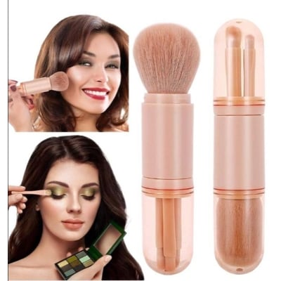 Picture of Retractable Makeup Brush Set Portable 4 In 1 Makeup Brush Beauty Accessories (Multicolor)