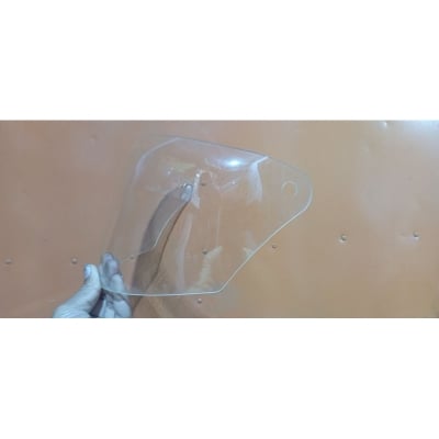 Picture of Goodwill Present Polycarbonate Unbreakable Clear Visor Suitable for studds Professional Helmet ,This Visor Gives You Cool Feeling in Sun (CLEAR)