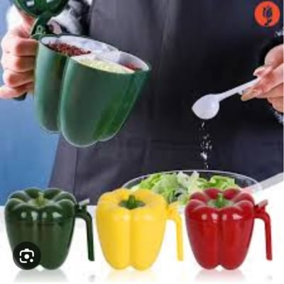 Picture of 1Pc Plastic Creative Seasoning Jar Container Spice Rack Organizer Outdoor Camping Seasoning Bottle Kitchen Gadget Set (Multicolor)