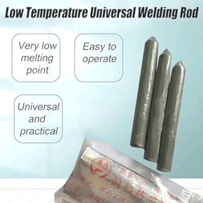 Picture of 3Pcs Copper Aluminum Welding Rods / Low Temperature Easy Melt Welding Bar / Universal Iron Stainless Steel Repairing Tool 