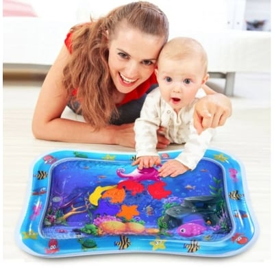 Picture of Inflatable water Play Mat Premium Baby Water Mat for Infants Toddlers is Neutral Funny Play Activity Center for Stimulation Growth Sensory Development as Baby Girl Boy Toys (Multicolor)