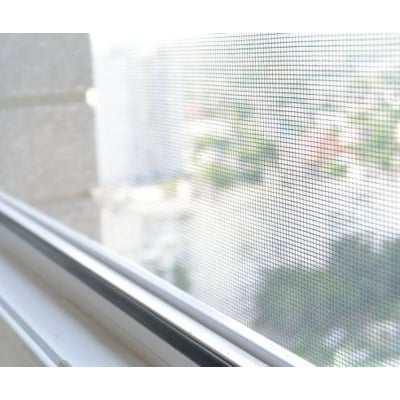 Picture of 1Pack 1.5 m x 2 m Window Screen with 1 Rolls of Self-Adhesive Velcro Tape for Windows 1.5 m x 2 m (White)
