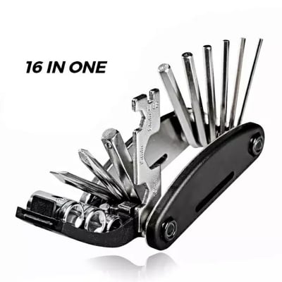 Picture of 16 in 1 Bike Pocket Repair Tools Set Bicycle Multifunctional Tool Kit 