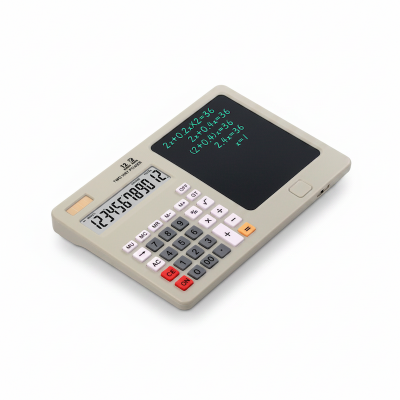 Picture of Writing Education 6inch Drawing LCD Tablet Kids Doodle Digital Pad Multifunction Science Mini Calculator for Student (Multicolor)